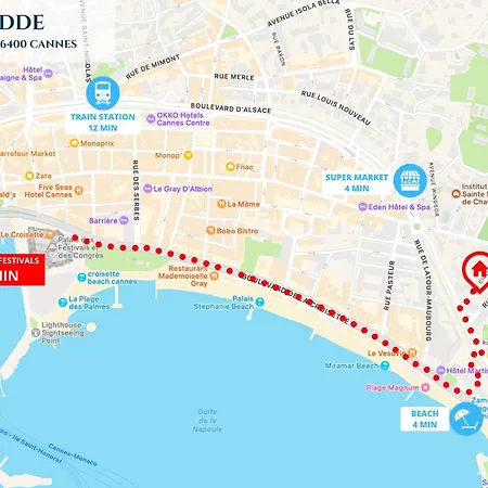 Le Cirodde - Grande Terrasse - Centre -clim Appartement Cannes